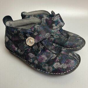 ALEGRIA shoe Caiti‎ Winter Formal size 8-8.5 UK 40 black purple metallic bootie